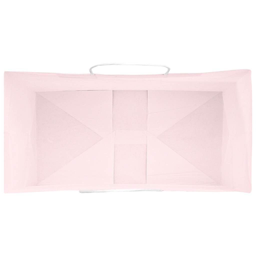 Sacchetti di Carta 250 pz con Manici Rosa 21x11x28 cm 4101671