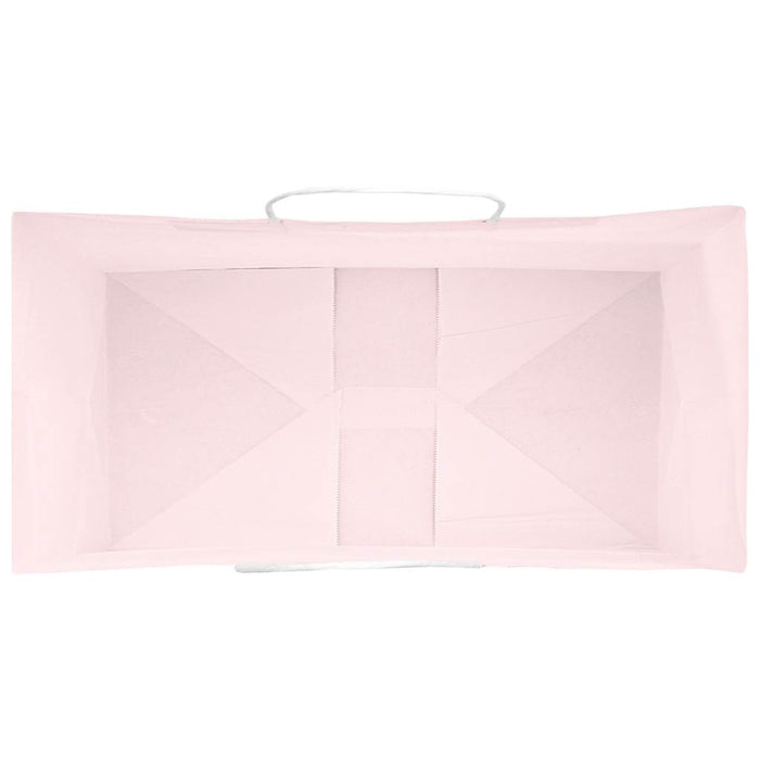 Sacchetti di Carta 250 pz con Manici Rosa 21x11x28 cm 4101671