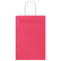 Sacchetti di Carta 250 pz con Manici Rosa 21x11x31 cm 4101672