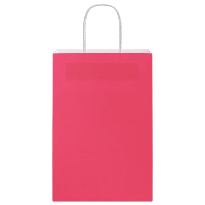 Sacchetti di Carta 250 pz con Manici Rosa 21x11x31 cm 4101672