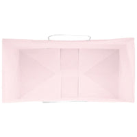 vidaXL Sacchetti di Carta 250 pz con Manici Rosa 21x11x31 cm