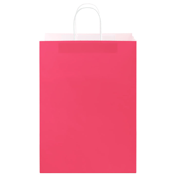 Sacchetti di Carta 250 pz con Manici Rosa 32x17x44 cm 4101678