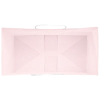 vidaXL Sacchetti di Carta 250 pz con Manici Rosa 32x17x44 cm