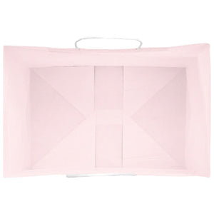 vidaXL Sacchetti di Carta 250 pz con Manici Rosa 32x22x24 cm