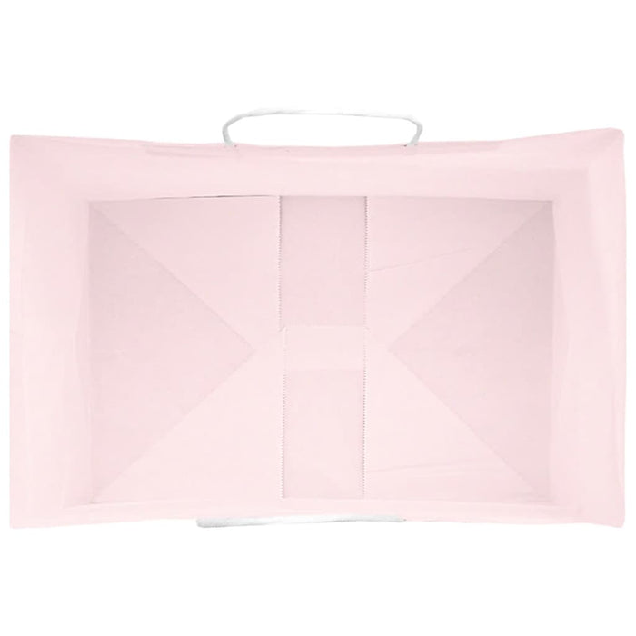 vidaXL Sacchetti di Carta 250 pz con Manici Rosa 32x22x24 cm