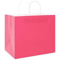 Sacchetti di Carta 250 pz con Manici Rosa 32x22x28 cm 4101680