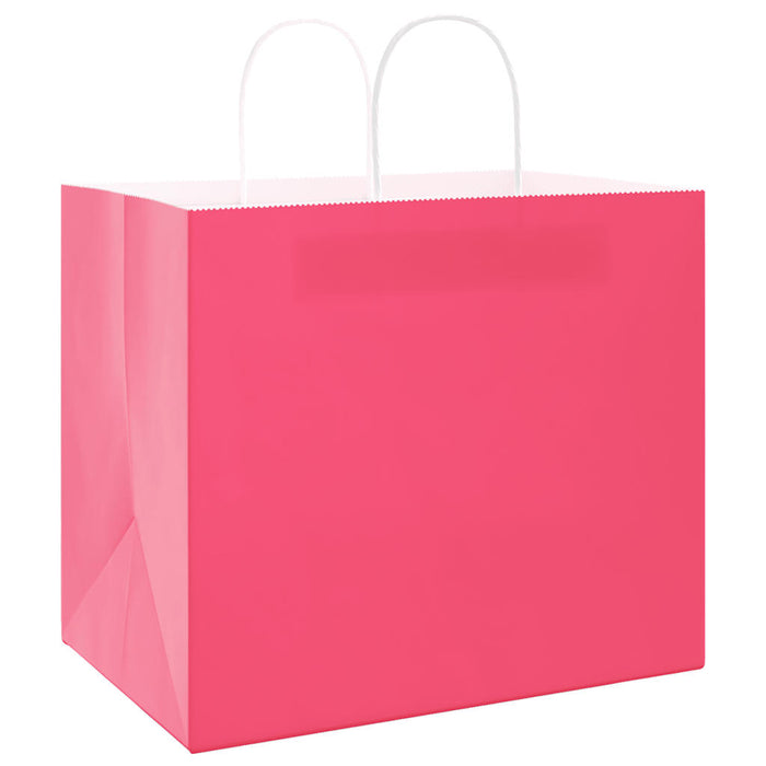 Sacchetti di Carta 250 pz con Manici Rosa 32x22x28 cm 4101680