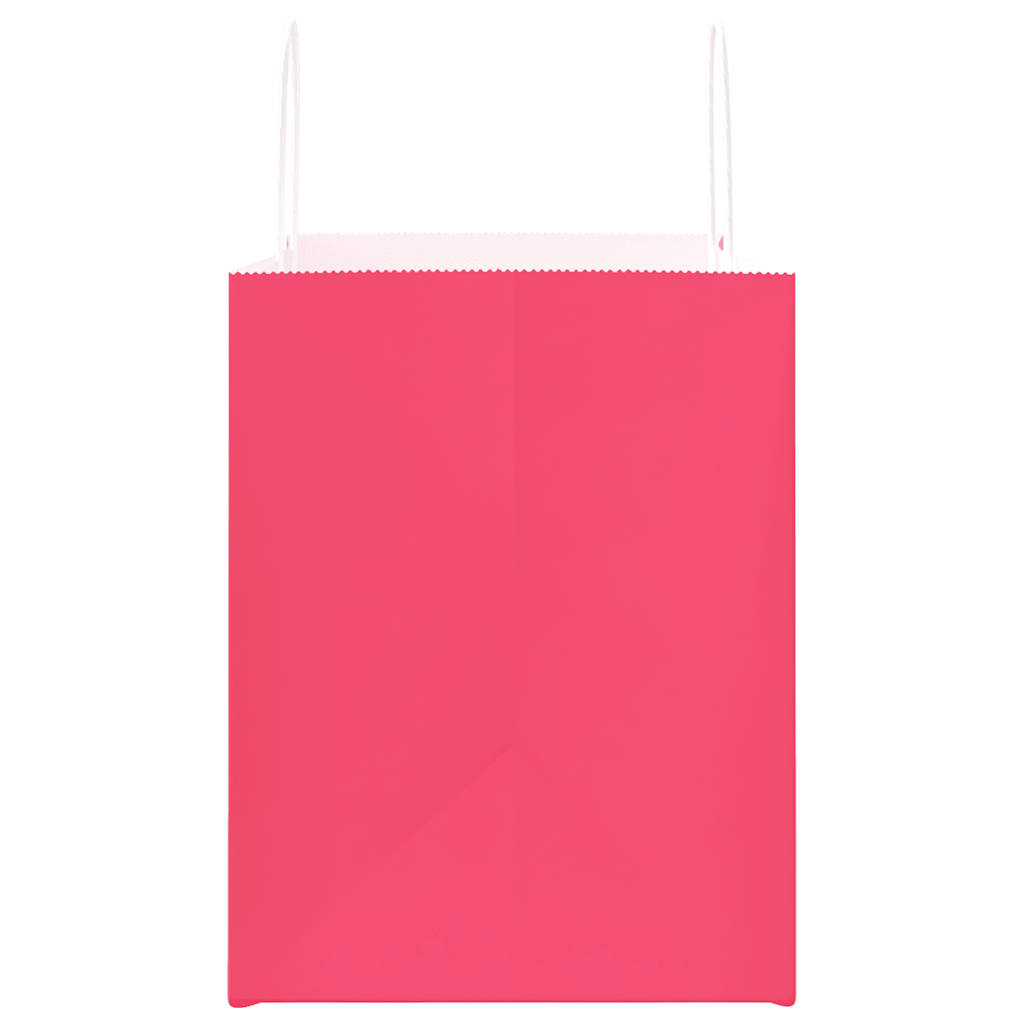 Sacchetti di Carta 250 pz con Manici Rosa 32x22x28 cm 4101680