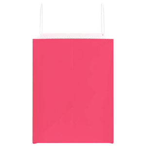 Sacchetti di Carta 250 pz con Manici Rosa 32x22x28 cm 4101680