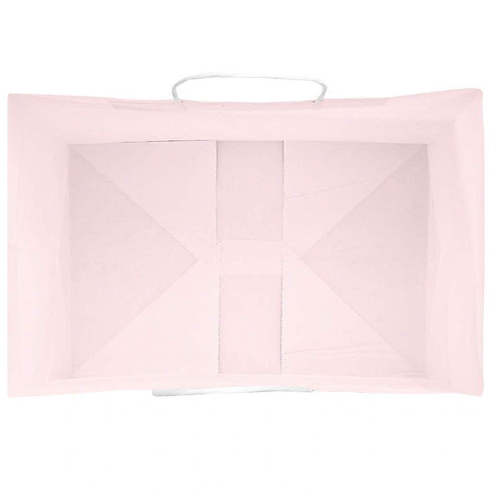 Sacchetti di Carta 250 pz con Manici Rosa 32x22x28 cm