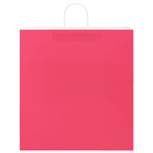 Sacchetti di Carta 250 pz con Manici Rosa 45x17x48 cm