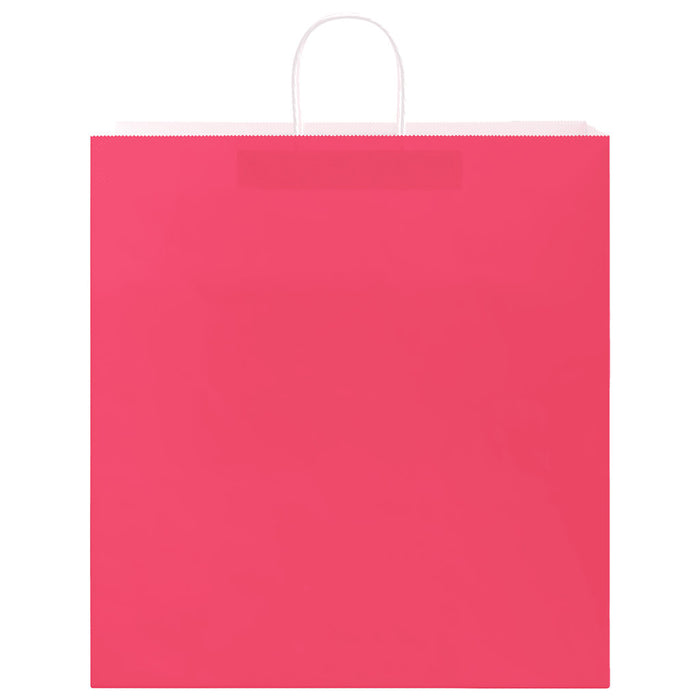 Sacchetti di Carta 250 pz con Manici Rosa 45x17x48 cm