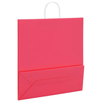 Sacchetti di Carta 250 pz con Manici Rosa 45x17x48 cm