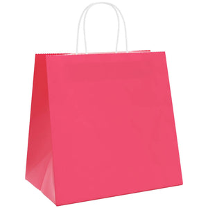 Sacchetti di Carta 250 pz con Manici Rosa 54x15x49 cm 4101682