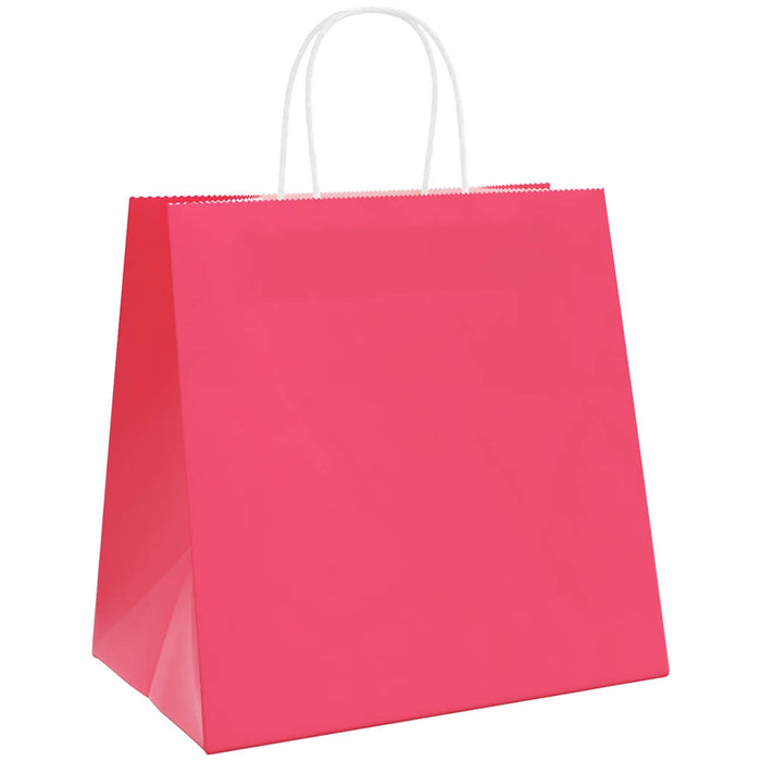 Sacchetti di Carta 250 pz con Manici Rosa 54x15x49 cm 4101682
