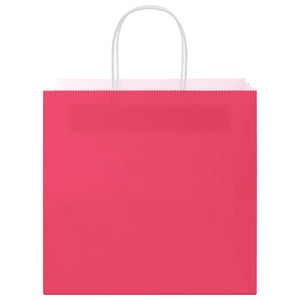 Sacchetti di Carta 250 pz con Manici Rosa 54x15x49 cm 4101682