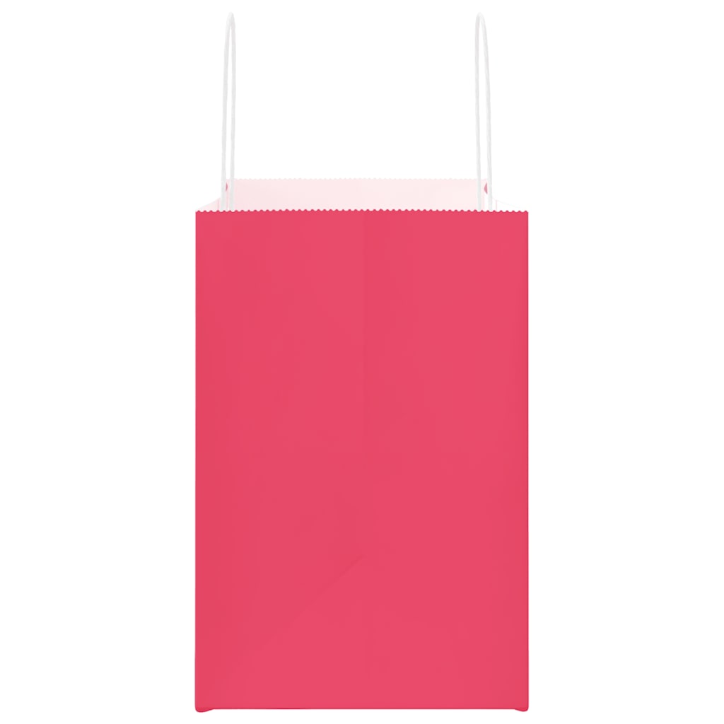 Sacchetti di Carta 250 pz con Manici Rosa 54x15x49 cm 4101682