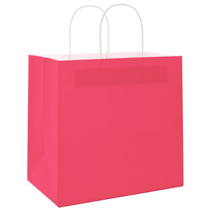 Sacchetti di Carta 250 pz con Manici Rosa 54x15x49 cm 4101682