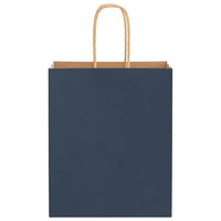 Sacchetti di Carta 50 pz con Manici Blu 18x8x22 cm 4101684