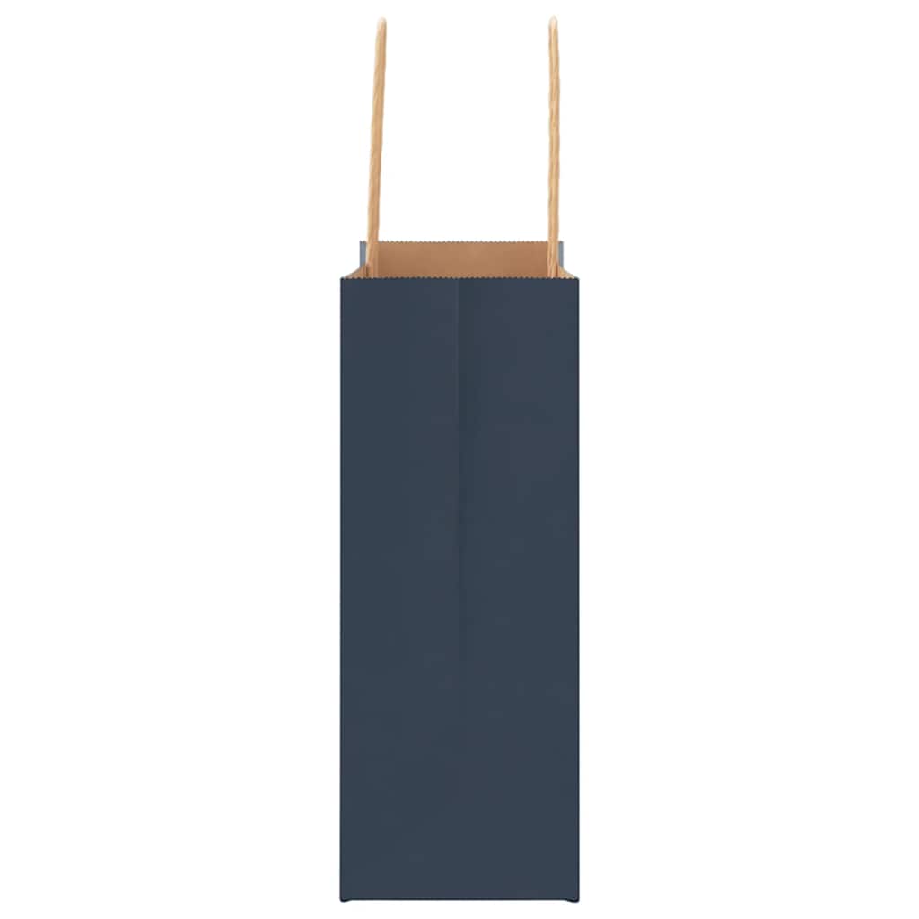 Sacchetti di Carta 50 pz con Manici Blu 18x8x22 cm 4101684