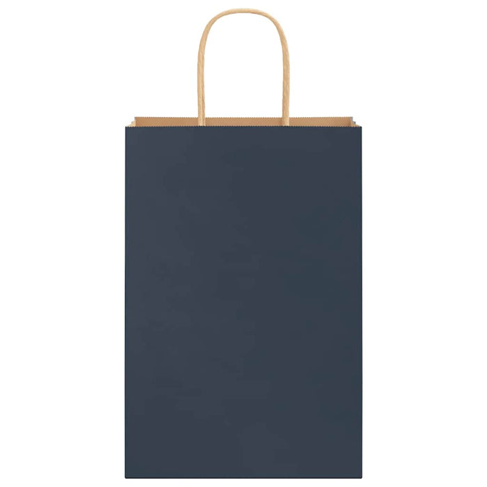 vidaXL Sacchetti di Carta 50 pz con Manici Blu 21x11x31 cm
