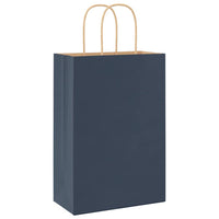 Sacchetti di Carta 50 pz con Manici Blu 21x11x31 cm 4101686
