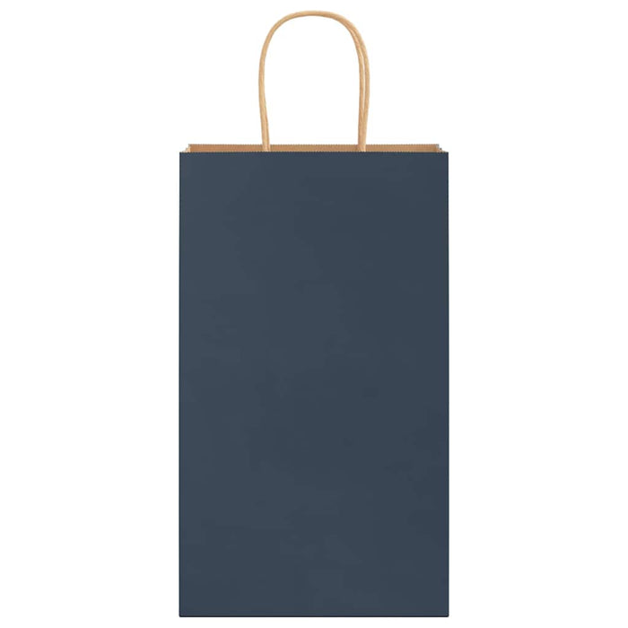 vidaXL Sacchetti di Carta 50 pz con Manici Blu 21x11x36 cm