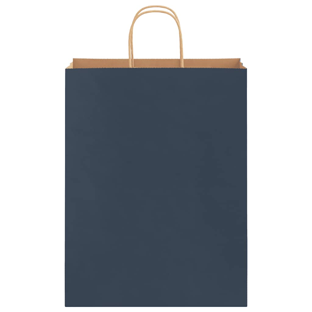 Sacchetti di Carta 50 pz con Manici Blu 32x12x42 cm 4101690