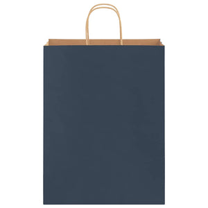 Sacchetti di Carta 50 pz con Manici Blu 32x12x42 cm 4101690
