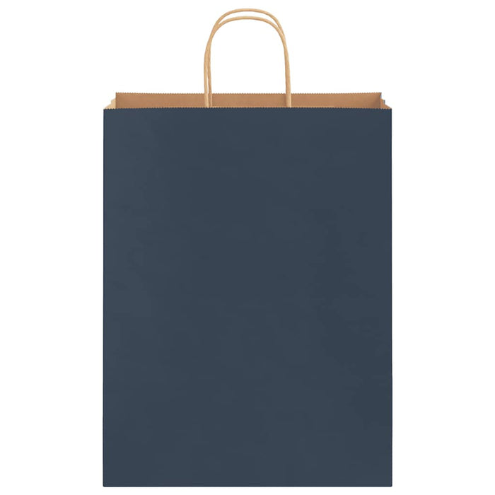 vidaXL Sacchetti di Carta 50 pz con Manici Blu 32x12x42 cm