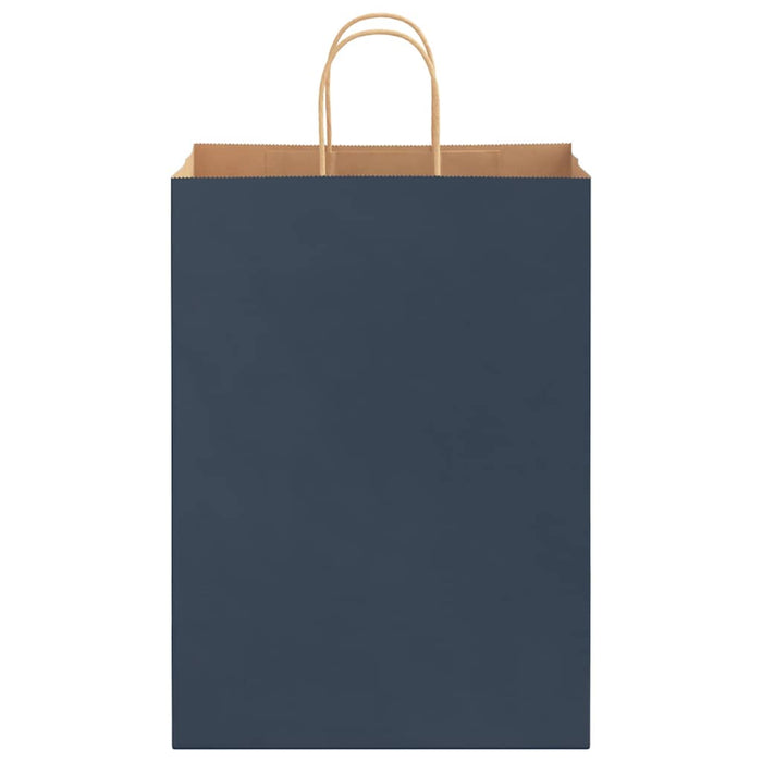 Sacchetti di Carta 50 pz con Manici Blu 32x17x44 cm 4101692