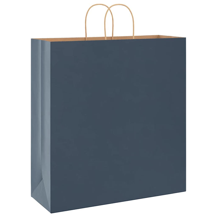 Sacchetti di Carta 50 pz con Manici Blu 45x17x48 cm 4101695