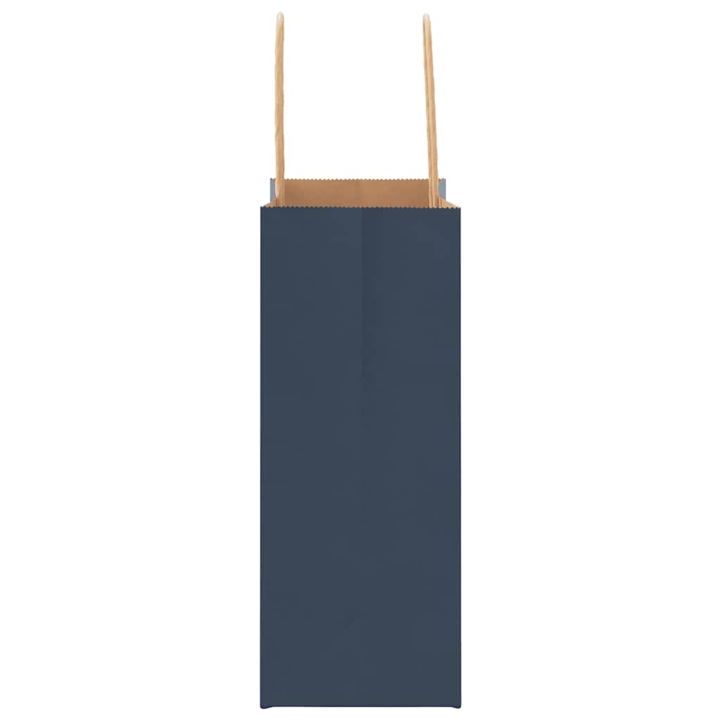 Sacchetti di Carta 250 pz con Manici Blu 15x8x21 cm 4101697