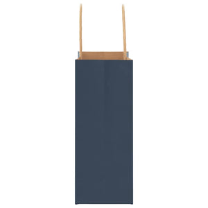 Sacchetti di Carta 250 pz con Manici Blu 15x8x21 cm 4101697