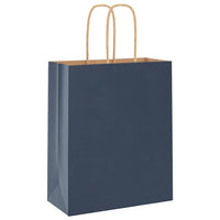 Sacchetti di Carta 250 pz con Manici Blu 18x8x22 cm 4101698