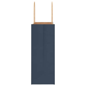 vidaXL Sacchetti di Carta 250 pz con Manici Blu 21x11x28 cm
