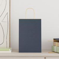 vidaXL Sacchetti di Carta 250 pz con Manici Blu 21x11x31 cm