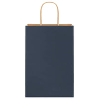 Sacchetti di Carta 250 pz con Manici Blu 21x11x31 cm 4101700