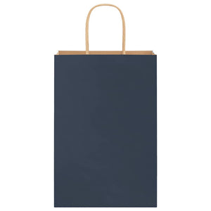 Sacchetti di Carta 250 pz con Manici Blu 21x11x31 cm 4101700