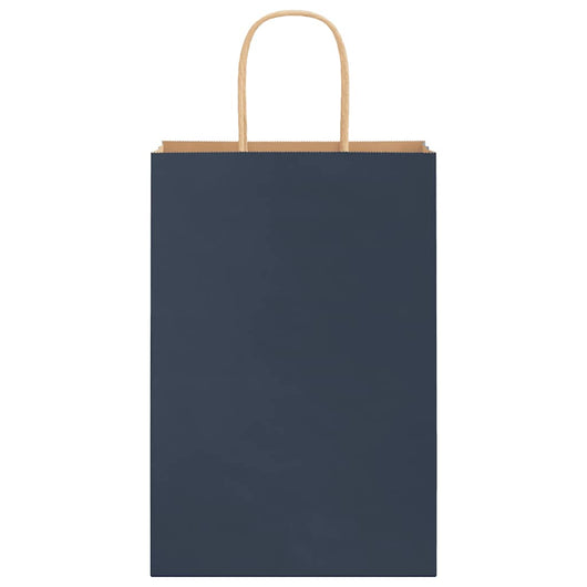 Sacchetti di Carta 250 pz con Manici Blu 21x11x31 cm 4101700