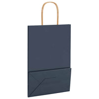 Sacchetti di Carta 250 pz con Manici Blu 21x11x31 cm 4101700