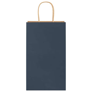 Sacchetti di Carta 250 pz con Manici Blu 21x11x36 cm 4101701