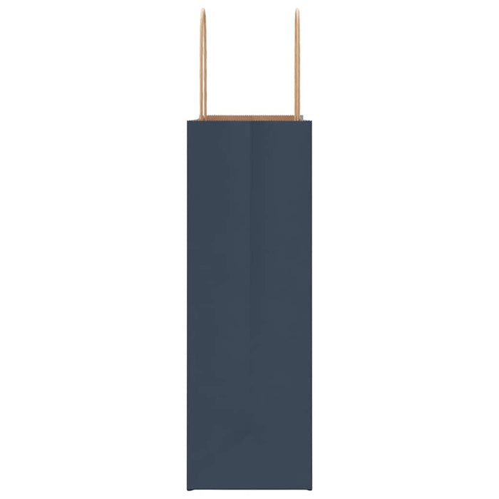 vidaXL Sacchetti di Carta 250 pz con Manici Blu 26x12x35 cm