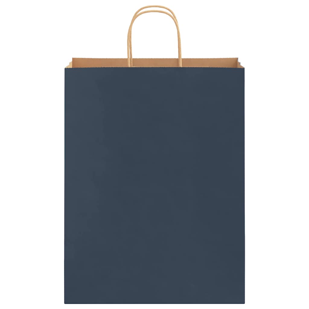 Sacchetti di Carta 250 pz con Manici Blu 32x12x42 cm