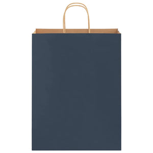Sacchetti di Carta 250 pz con Manici Blu 32x12x42 cm 4101704