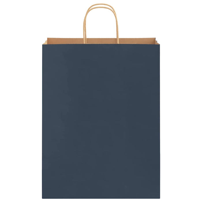 Sacchetti di Carta 250 pz con Manici Blu 32x12x42 cm 4101704