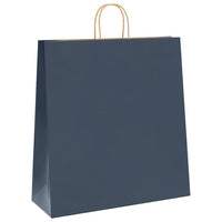 Sacchetti di Carta 250 pz con Manici Blu 45x17x48 cm 4101709