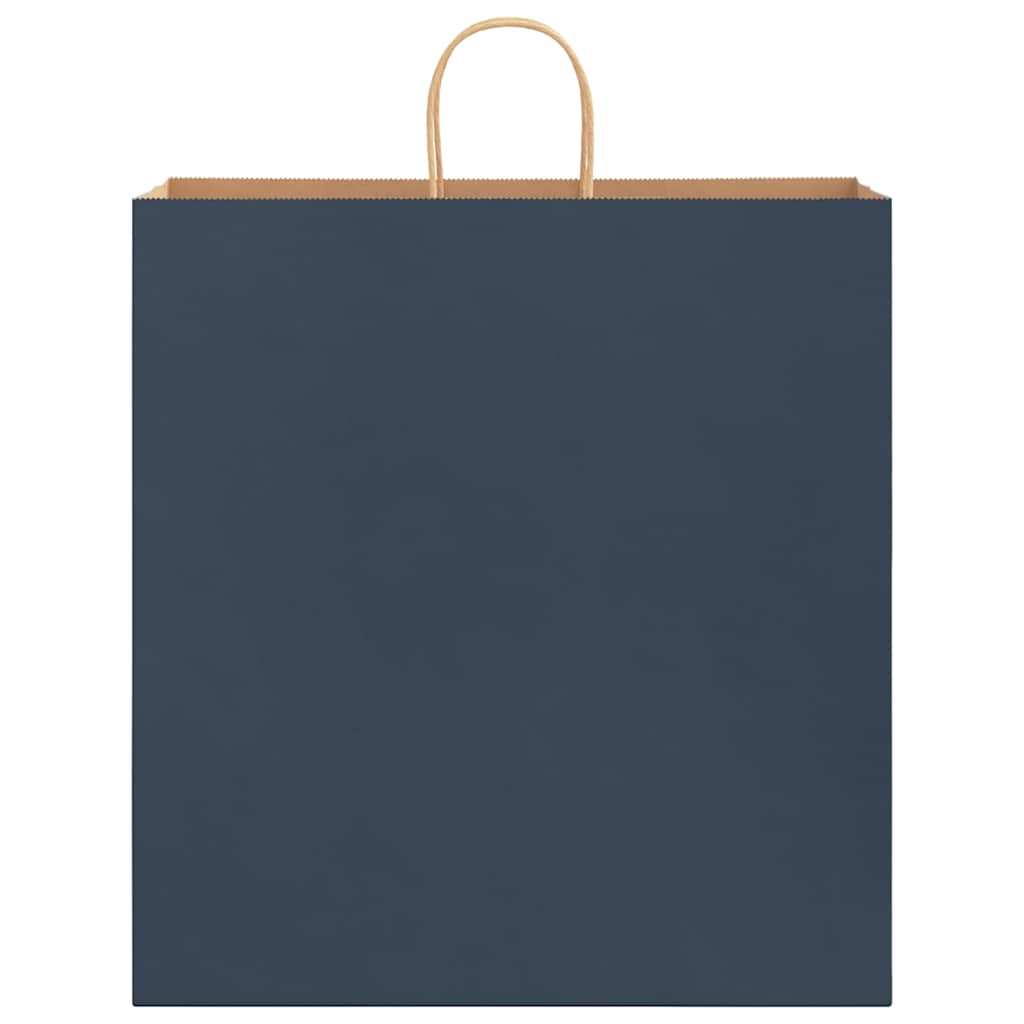 Sacchetti di Carta 250 pz con Manici Blu 45x17x48 cm 4101709