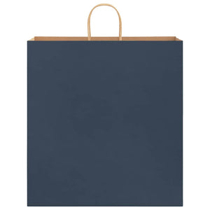 Sacchetti di Carta 250 pz con Manici Blu 45x17x48 cm 4101709