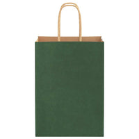 Sacchetti di Carta 50 pz con Manici Verdi 15x8x21 cm 4101711